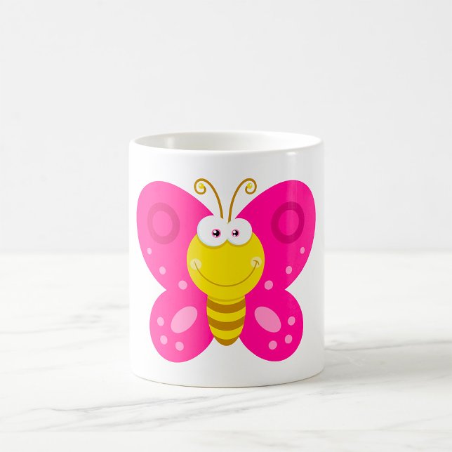Cute Pink Butterfly Coffee Mug (Creator Uploaded)