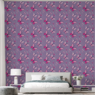 Cute Pink Butterfly Flutter Amethyst Wallpaper