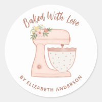 Cute Pink Cake Mixer Baked With Love