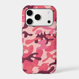 Cute Pink Camo iPhone 17 Pro Case