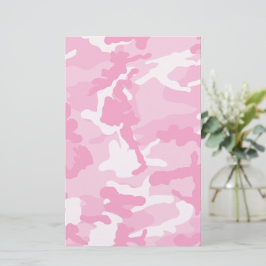 Cute Pink Camouflage Pattern (Standing Front)