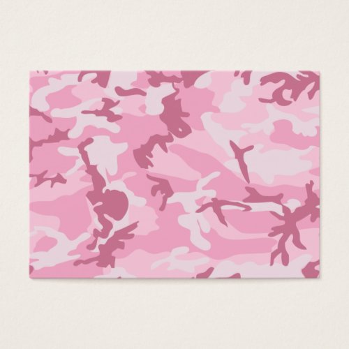 Cute Pink Camouflage Print Business Card Templates