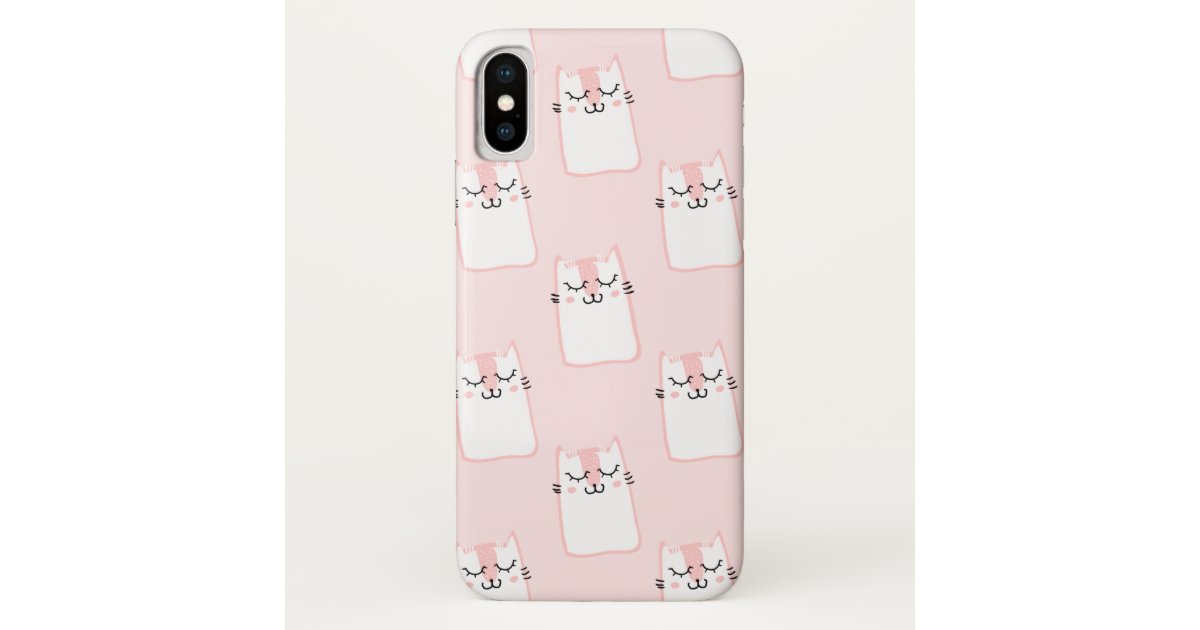 Cute Pink Cat CaseMate iPhone Case