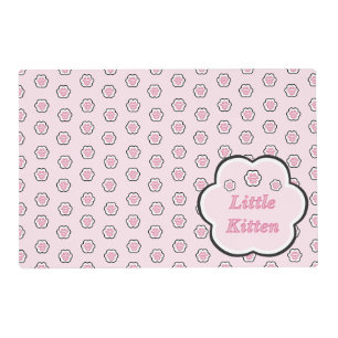Cute Pink Cat Paw Placemat