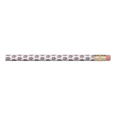 Cute Pink Cat Paws Kids Pencil