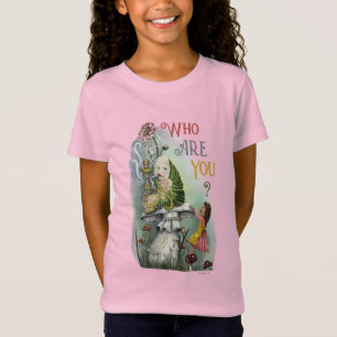 Cute Pink Caterpillar in Alice in Wonderland Art T-Shirt