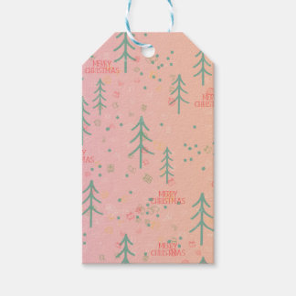 Cute Pink Christmas Gift Tags