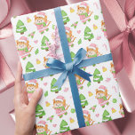 Cute Pink Christmas Tigers Kids Wrapping Paper<br><div class="desc">Cute Pink Christmas Tigers Kids Wrapping Paper</div>