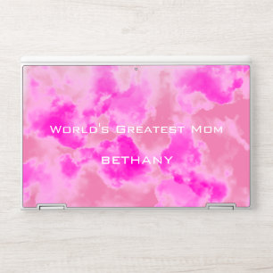 Cute Pink Clouds Sky HP Laptop Skin