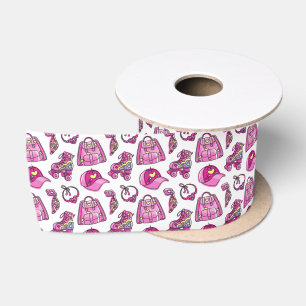 Cute Pink Cool Girl Things Satin Ribbon