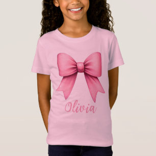 Cute Pink Coquette Bow Aesthetic girly T-Shirt