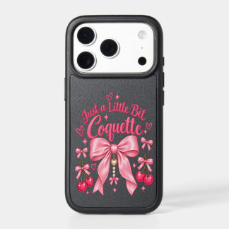 Cute Pink Coquette Bow Cherry Feminine Aesthetic iPhone 17 Pro Case