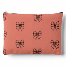 ​Cute Pink Coquette Bow Pattern Pencil Pouch Case