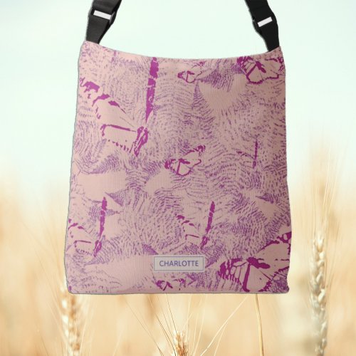 Cute pink coral butterfly botanic name Tote Bag