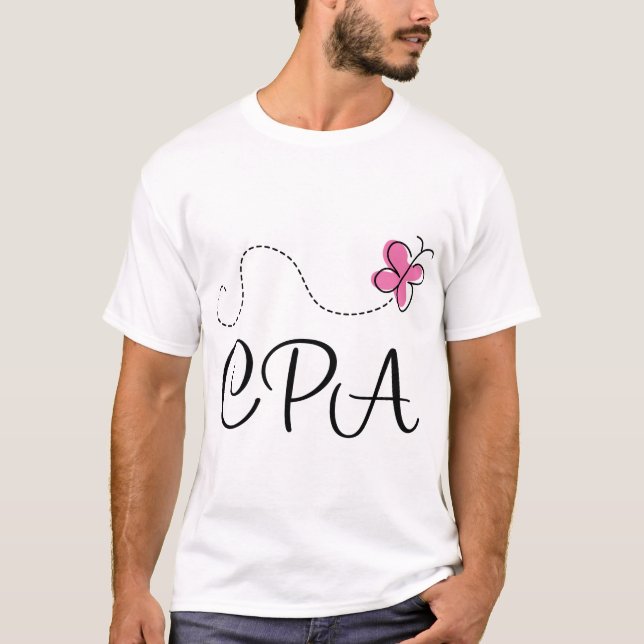 Cute Pink CPA T-Shirt (Front)