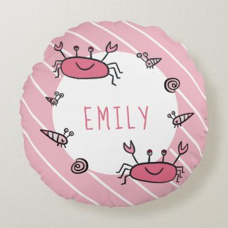 Cute Pink Crab Sea Animal Girl Name
