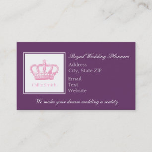 Cute Pink Crown Appointment Card