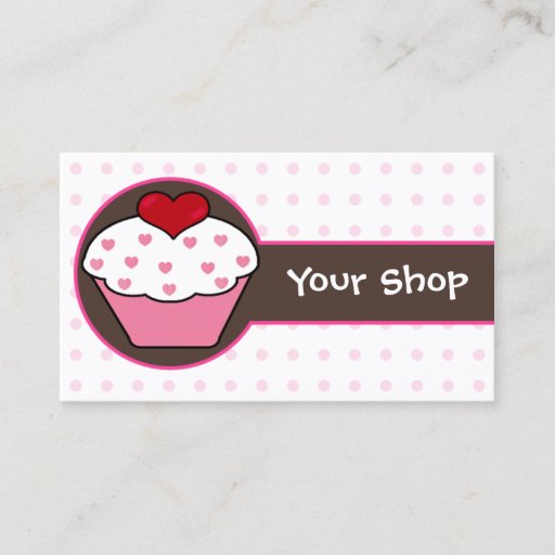 Customizable cupcake business Cards