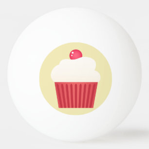 cute pink cupcakes Ping-Pong ball