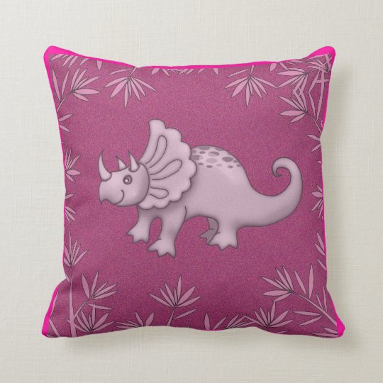 pink dinosaur pillow