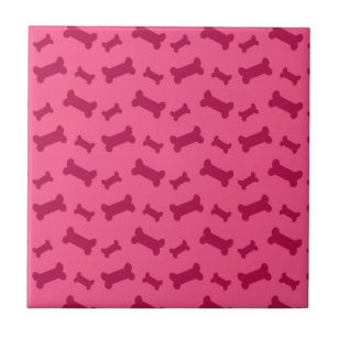 Cute Dog Bone Ceramic Tiles Zazzle Cute Pink Dog Bones Pattern Tile