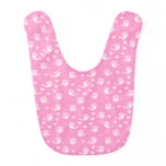 Cute Pink Dolphins Hearts Cartoon Baby Bib Cute Pink Dolphins Hearts Cartoon Baby Bib