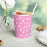 Cute Pink Dolphins Love Heart  Paper Cups