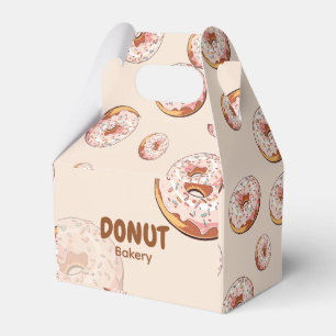 Cute Pink Donut Bakery  Favor Boxes