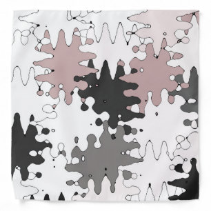 CUTE Pink Dusty Rose Pattern Bandana