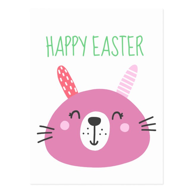 Cute Pink Easter Bunny