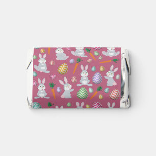 Cute Pink Easter Bunny Rabbit Pattern Hershey's Miniatures