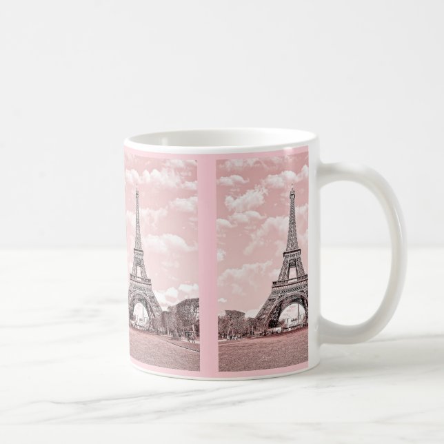 Cute Pink Eiffel Tower mug (Right)
