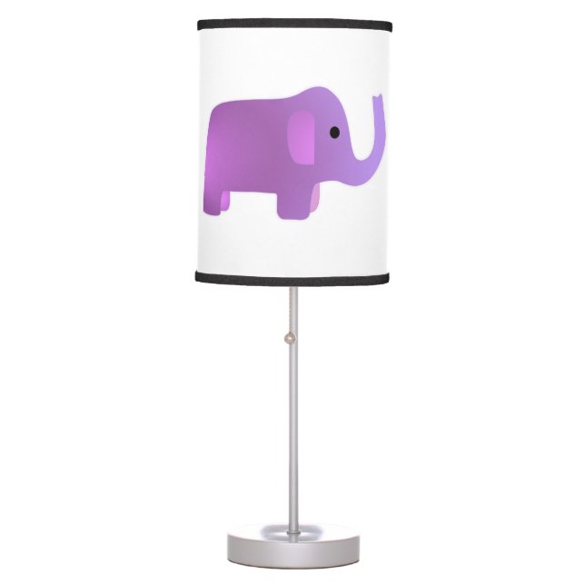 Cute Pink Elephant Table Lamp (Front)