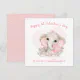 Cute Pink Elephant Valentine's day Card | Zazzle