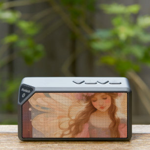 Cute Pink Fairy Fantasy Painting Bluetooth Speaker