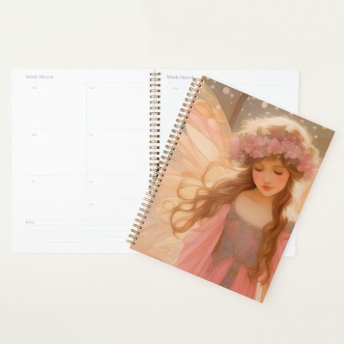 Cute Pink Fairy Fantasy Painting Planner