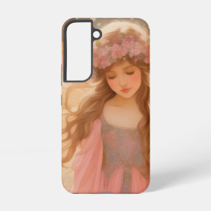 Cute Pink Fairy Fantasy Painting Samsung Galaxy S22 Case