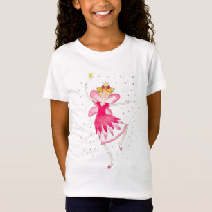 Cute Pink Fairy Girls T-Shirt