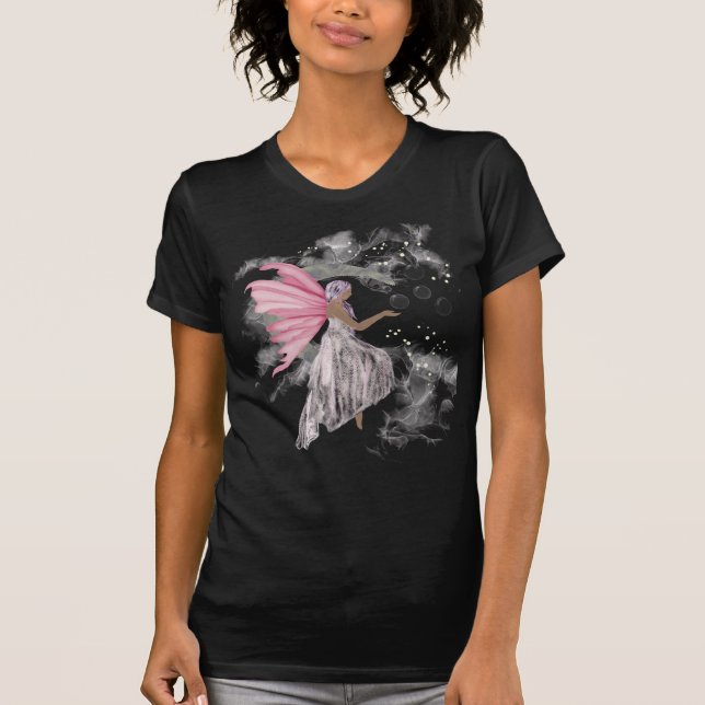 Cute pink fairy on a moon T-Shirt (Front)