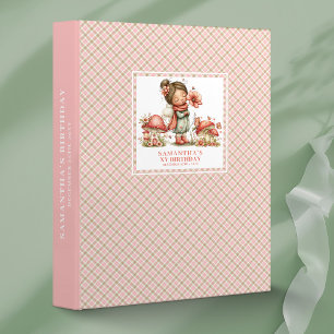 Cute Pink Fairy Ring Binder Birthday Memory Album