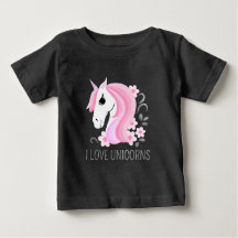 Cute pink faux silver magical Unicorn customizable