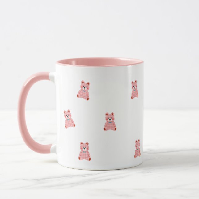 Cute Pink Feminine Coffee Cup (Left)