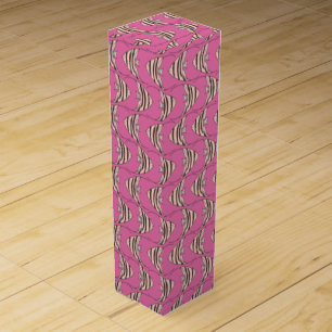 Cute pink fish pattern wine box