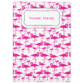 Cute Pink Flamingo Clipboard (Back)