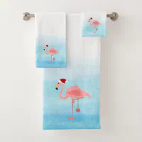 Flamingo cheap towel set