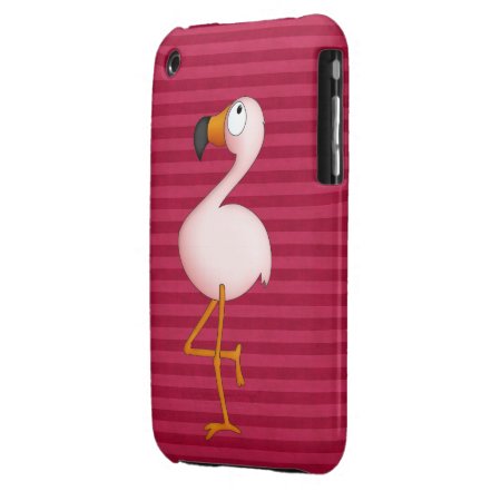 Cute Pink Flamingo Iphone 3g Case