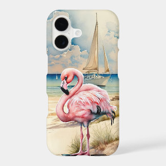 cute pink flamingo lovers iPhone 17 case