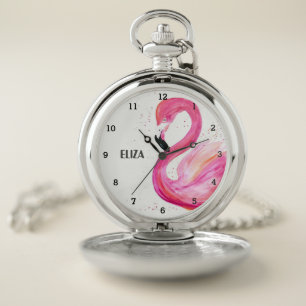 Cute Pink Flamingo Tropical Bird Wildlife Watch
