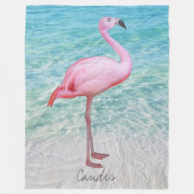 Flamingo discount fleece blanket