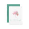 Cute Pink Flamingo Watercolor Mini Christmas